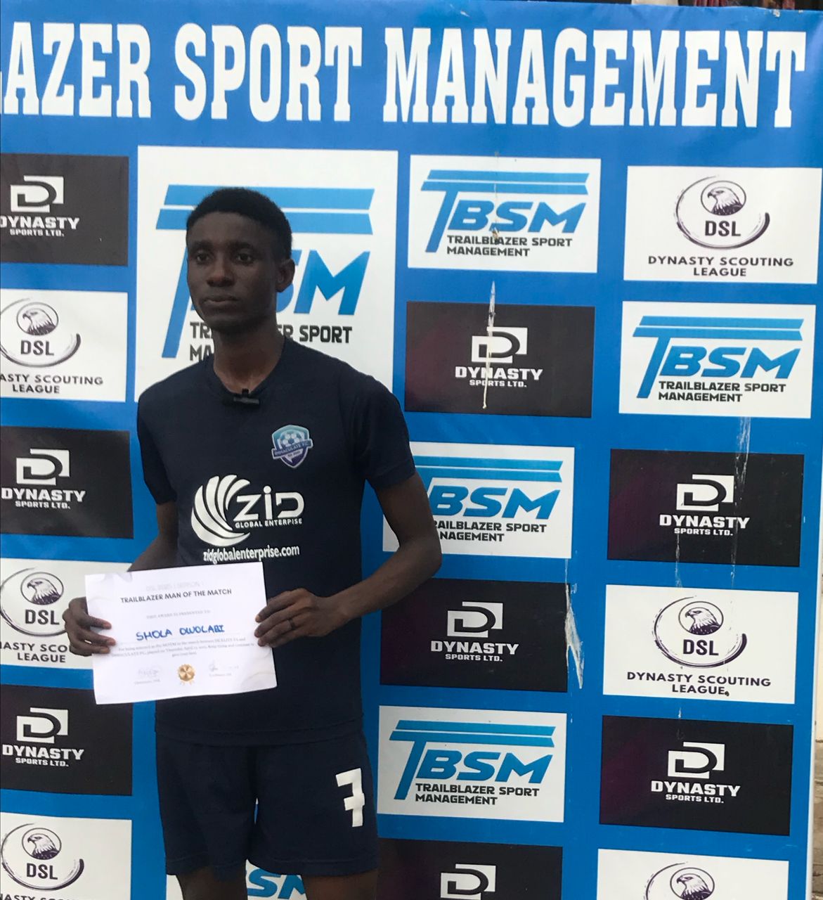 Owolabi Shola won MOTM